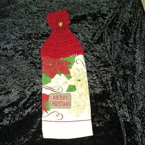 Festive Red and Green Christmas Towel